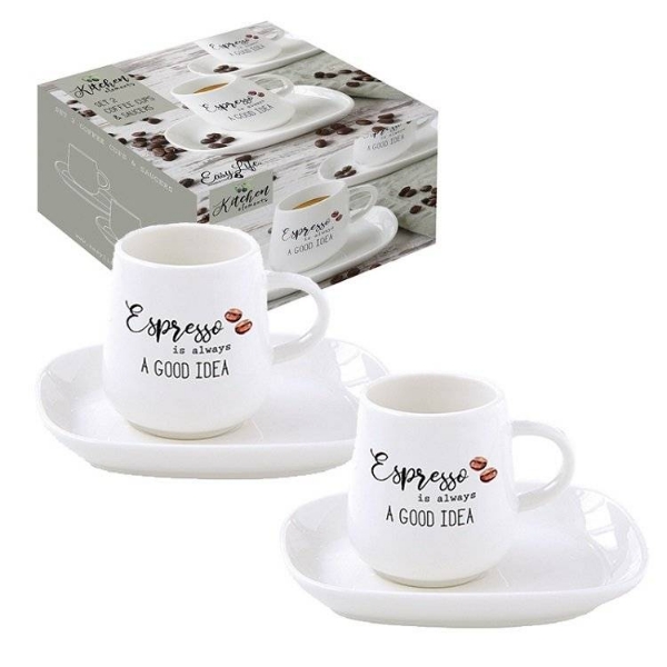 Imagen de Set X 2 Tazas Café / Easy Life